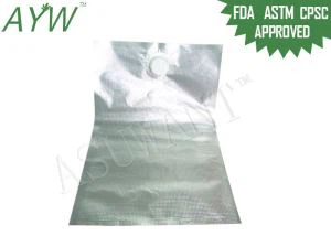 Bagiau Gwactod Bwyd Ffoil Hylif Dŵr yn dynn gyda chap pig / dim zipper eco -gyfeillgar