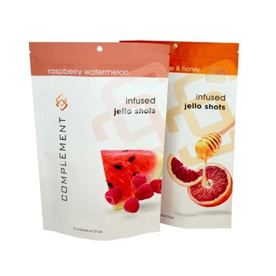 250g Gummies Candy Organig Bagiau Ffoil Siwgr, Bagiau Storio Bwyd Mylar Lock zip FDA