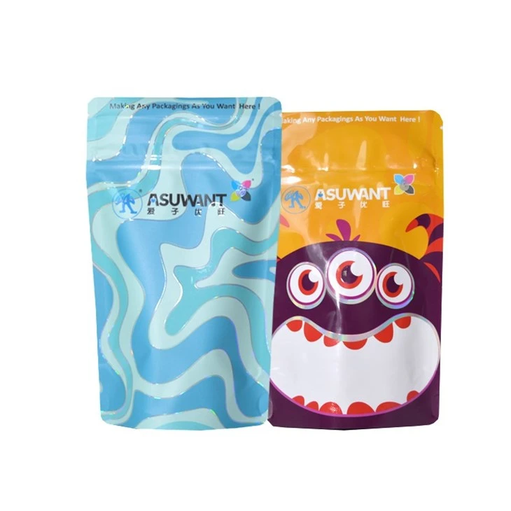 CR Childproof Pouch Partial Spot UV Laminated Bag factory