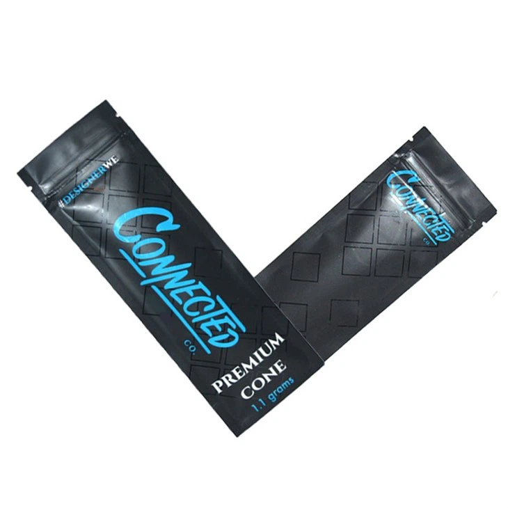 Pecynnu bwyd plastig wedi'i addasu ffoil sigâr lapio bagiau zipper bagiau zip mylar bag zip ar gyfer sigâr