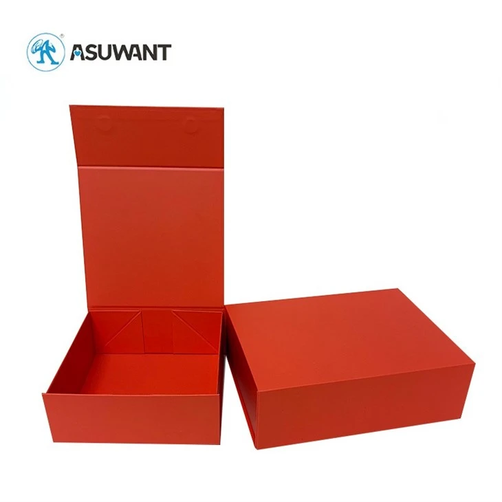 Pecynnu Blwch Papur Plygadwy Gyda Chau Flap Magnetig