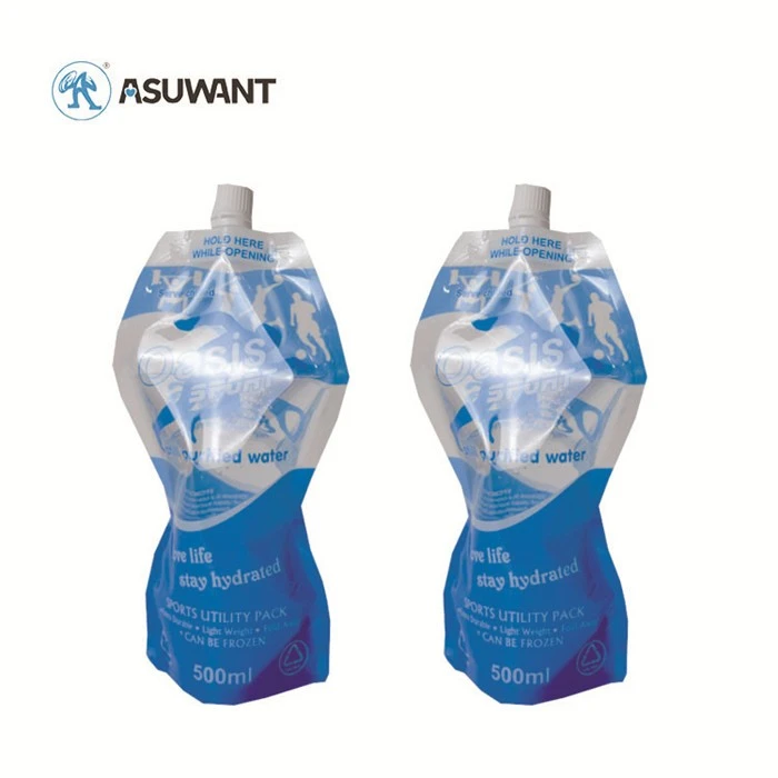 Printed Food Packaging Food Grade Plastic Squeeze Bag Jelly Liquid Packaging Bag Spout Pouch Juice Drink Pouch With Spout